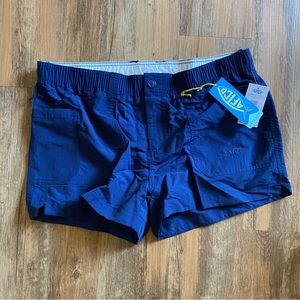 Aftcos Womens original fishing shorts size 8 NWT **see pictures blue 3”’inseam